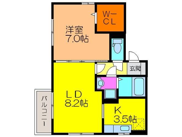 エイミハイツの物件間取画像